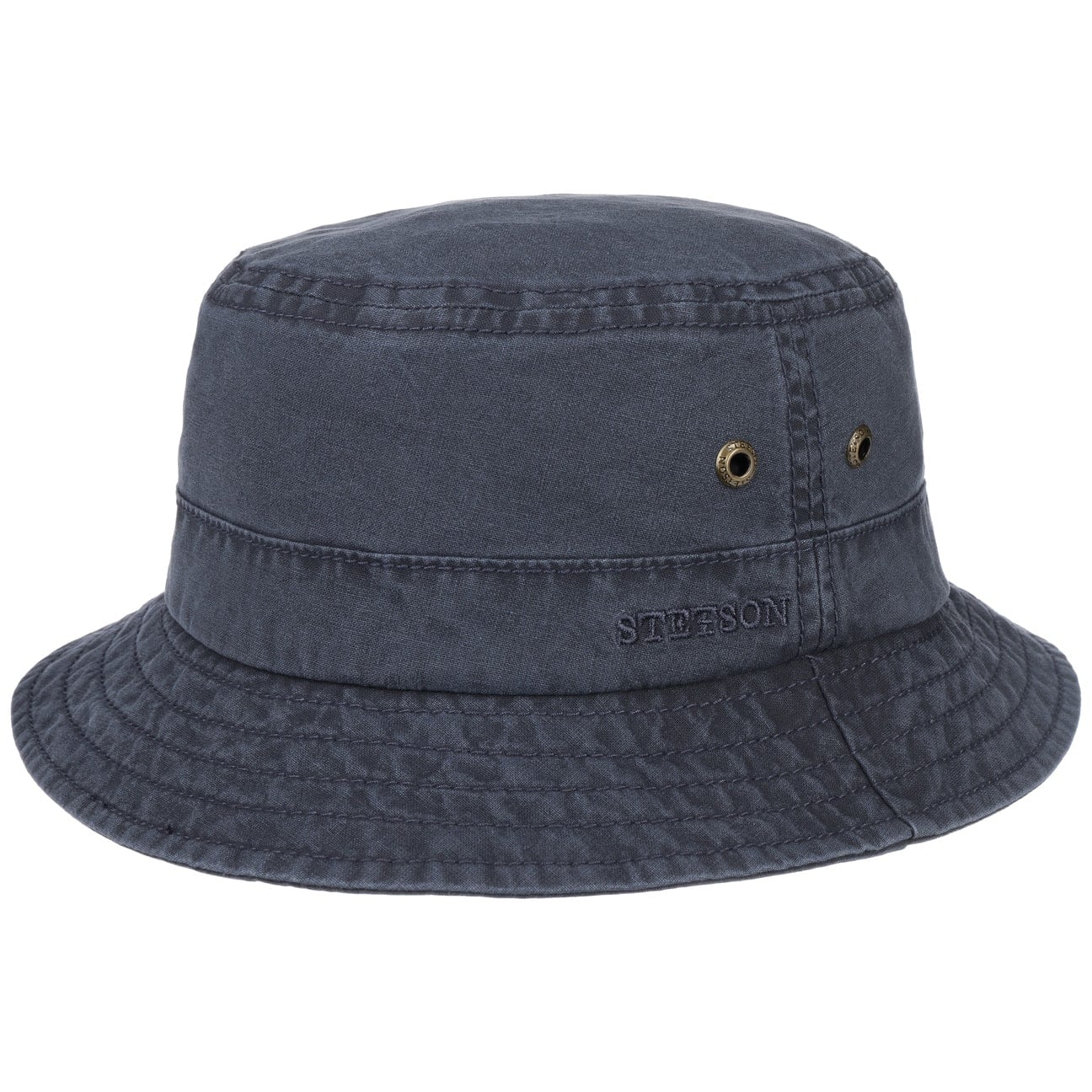 Stetson Delave Cotton Hat for Men & Women - Breathable Summer Sun Hat for Outdoor, Beach, and Travel - Stylish Unisex Wide Brim Hat for UV Protection