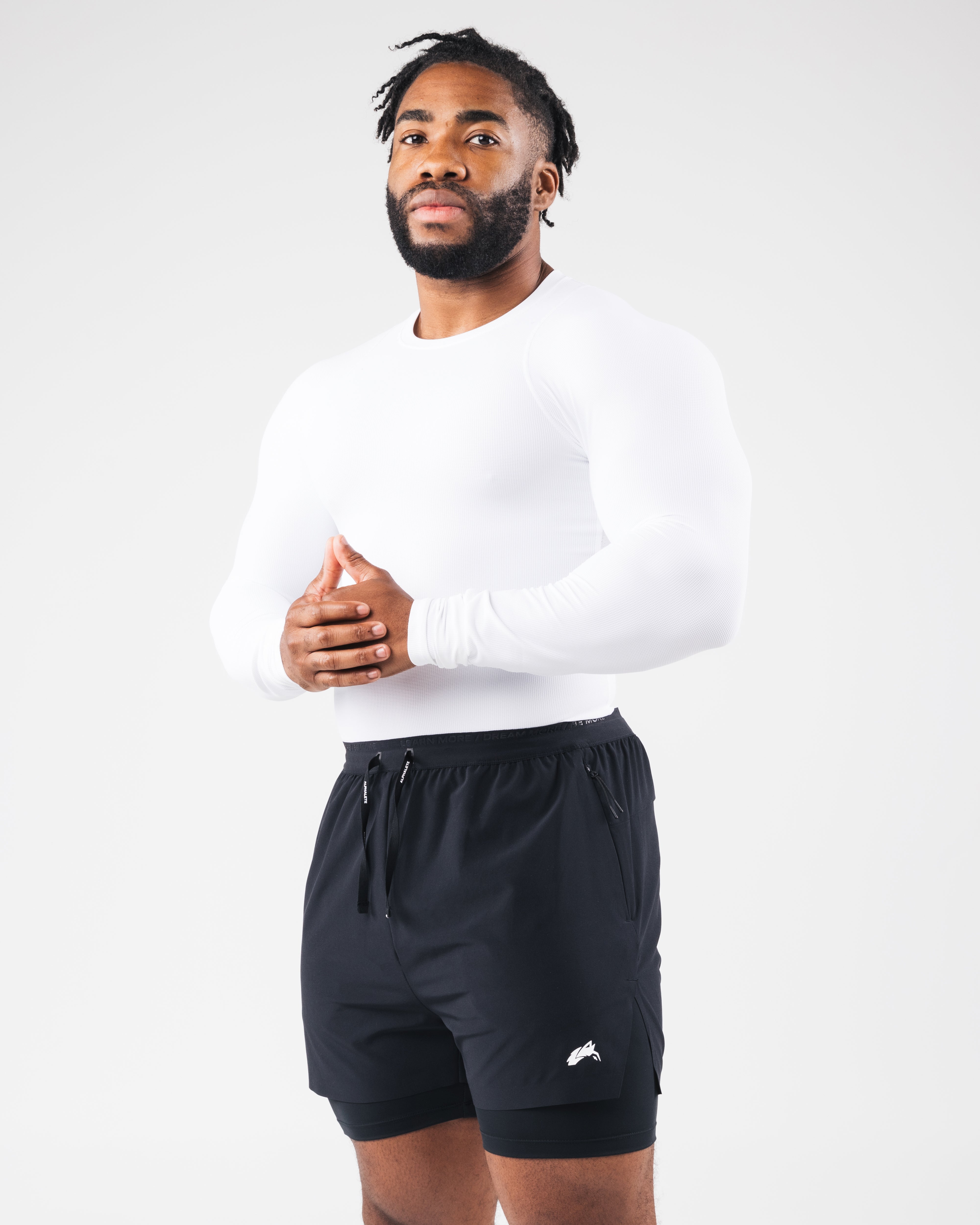 Premium Long Sleeve T-Shirt for Men & Women - Soft Cotton Comfort Fit White Shirt - Perfect for Workouts, Casual Wear & Layering