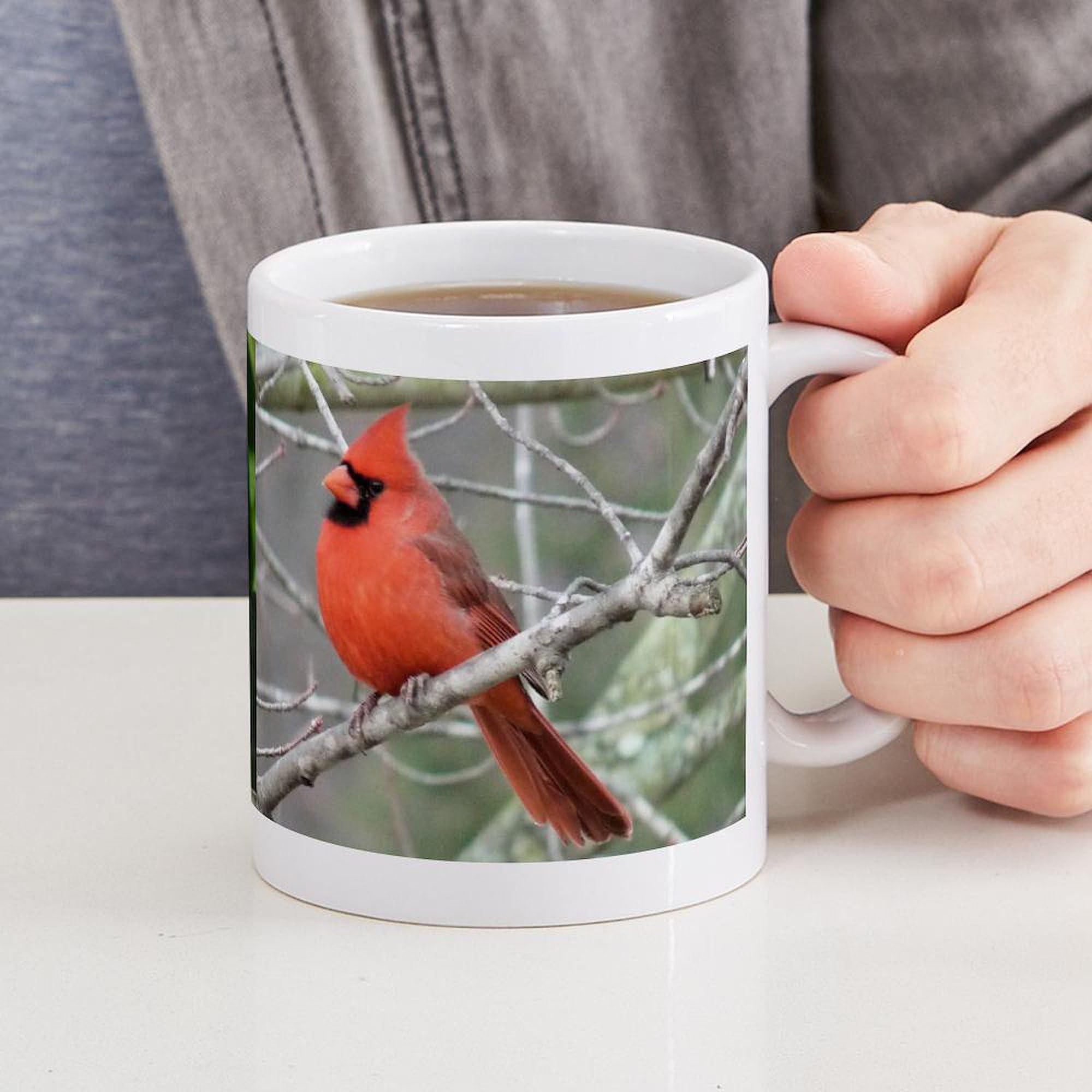 Cardinal Mug 11 oz (325 ml) Ceramic Coffee Cup - Perfect for Home, Office & Gifts - Insulated Hot & Cold Drinkware for Tea, Coffee & Cocoa