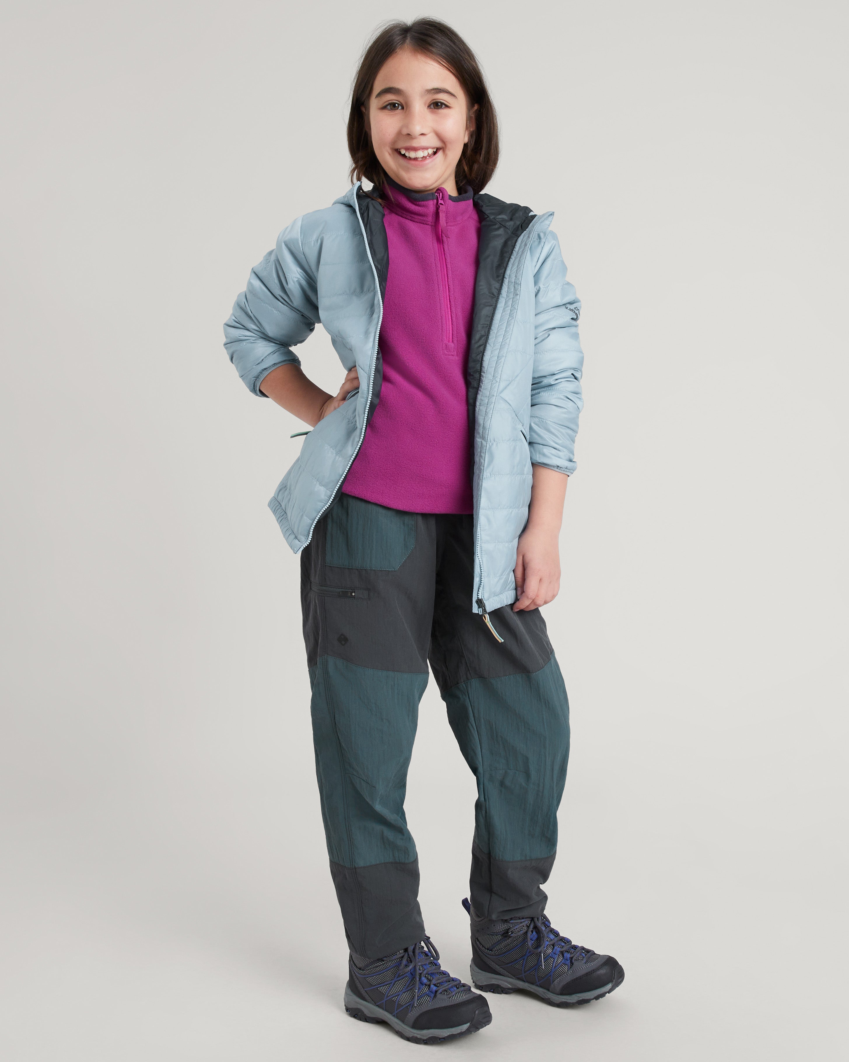 Heli R Girls' novaLOFT Hooded Jacket - Lightweight Winter Coat for Kids, Water-Resistant & Warm - Perfect for Outdoor Play, School & Cold Weather Adventures