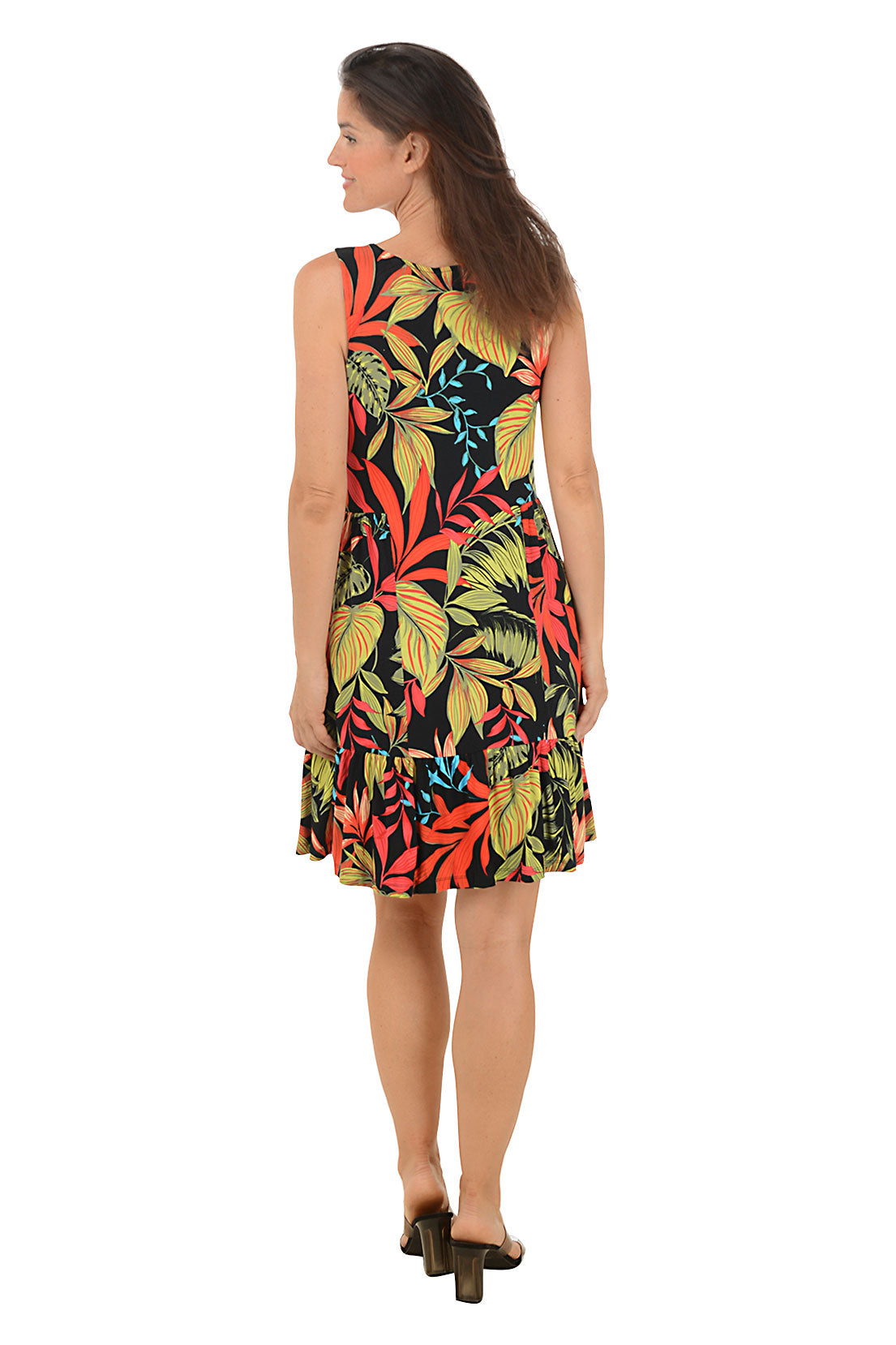 Tropical Surf Sleeveless Summer Dress for Women - Beachwear, Vacation Outfit, Pool Party Dress