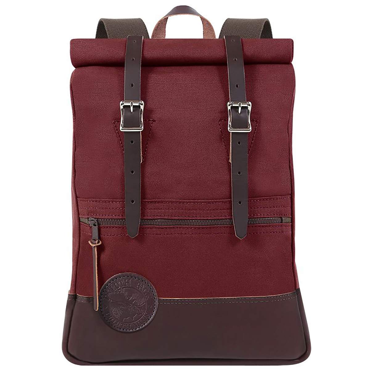 Duluth Pack Unisex Casual Travel Backpack - Waterproof Roll Top Design for Everyday Use, Hiking & Outdoor Adventures (Burgundy)