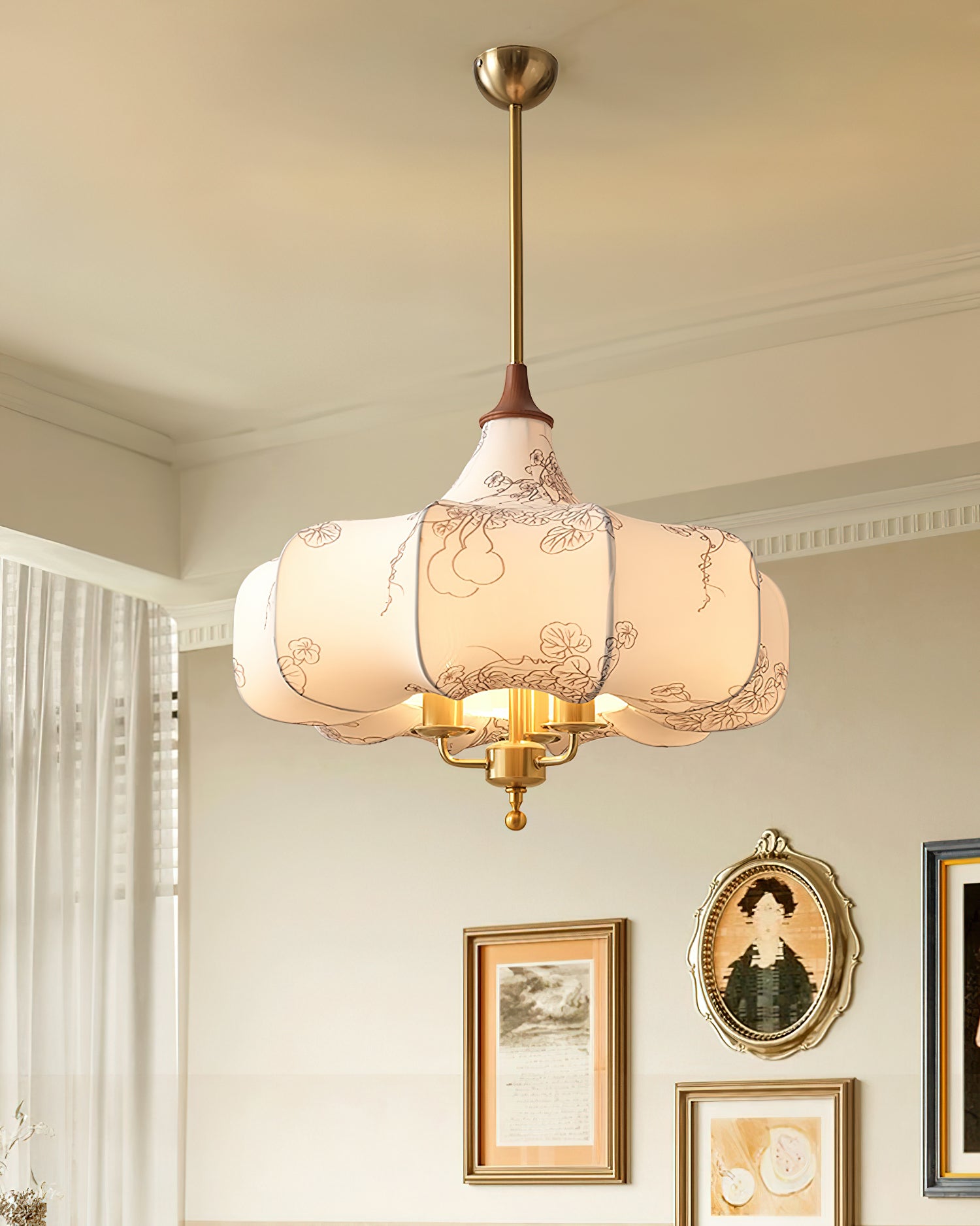 Elegant Aurora Bloom Pendant Light - Modern Crystal Glass Ceiling Lamp for Dining Room, Kitchen Island & Bedroom Decor - Dimmable LED Hanging Light Fixture