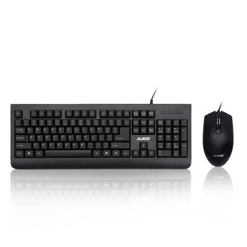 Ajazz X1180 Waterproof Wired Keyboard and Mouse Combo - Spill-Resistant Optical Gaming Set for PC, Laptop, Office & Home Use