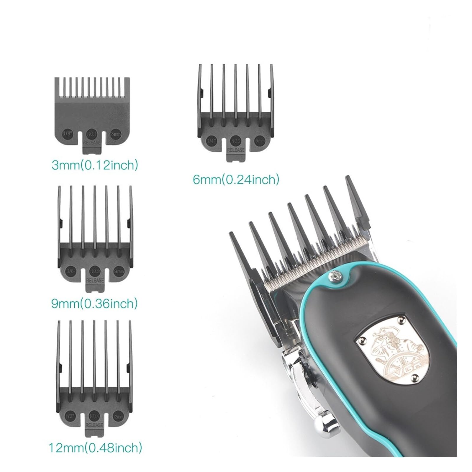 Professional Electric Hair Clipper for Men - Adjustable Wired Razor Trimmer with Storage Box | Home Barbering, DIY Haircuts & Grooming Kit