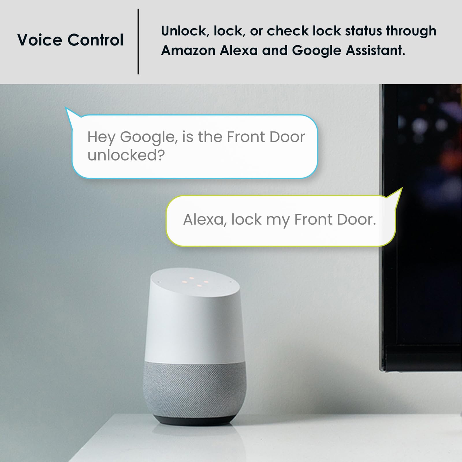 Lockly Smart Wi-Fi Deadbolt Lock with Keyless Entry, PIN Genie® Keypad & 3D Fingerprint Sensor - Auto Locking Smart Door Lock for Home Security (Satin Nickel) - Perfect for Smart Homes, Vacation Rentals & Airbnb Properties