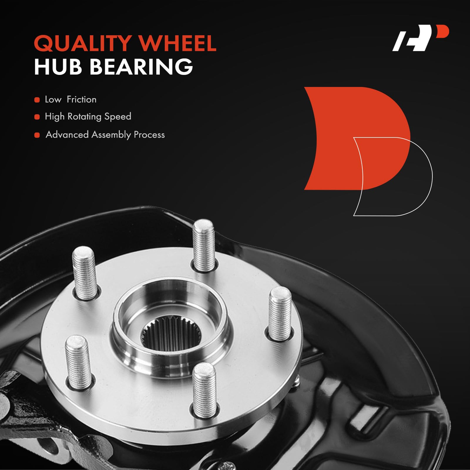 Premium 2-Pack Front Steering Knuckle & Wheel Bearing Hub Assembly for 1997-2001 Toyota Camry LE/XLE/CE 3.0L 5-Lug - Left & Right Side Replacement Parts - Perfect for Suspension Repair & Wheel Alignment