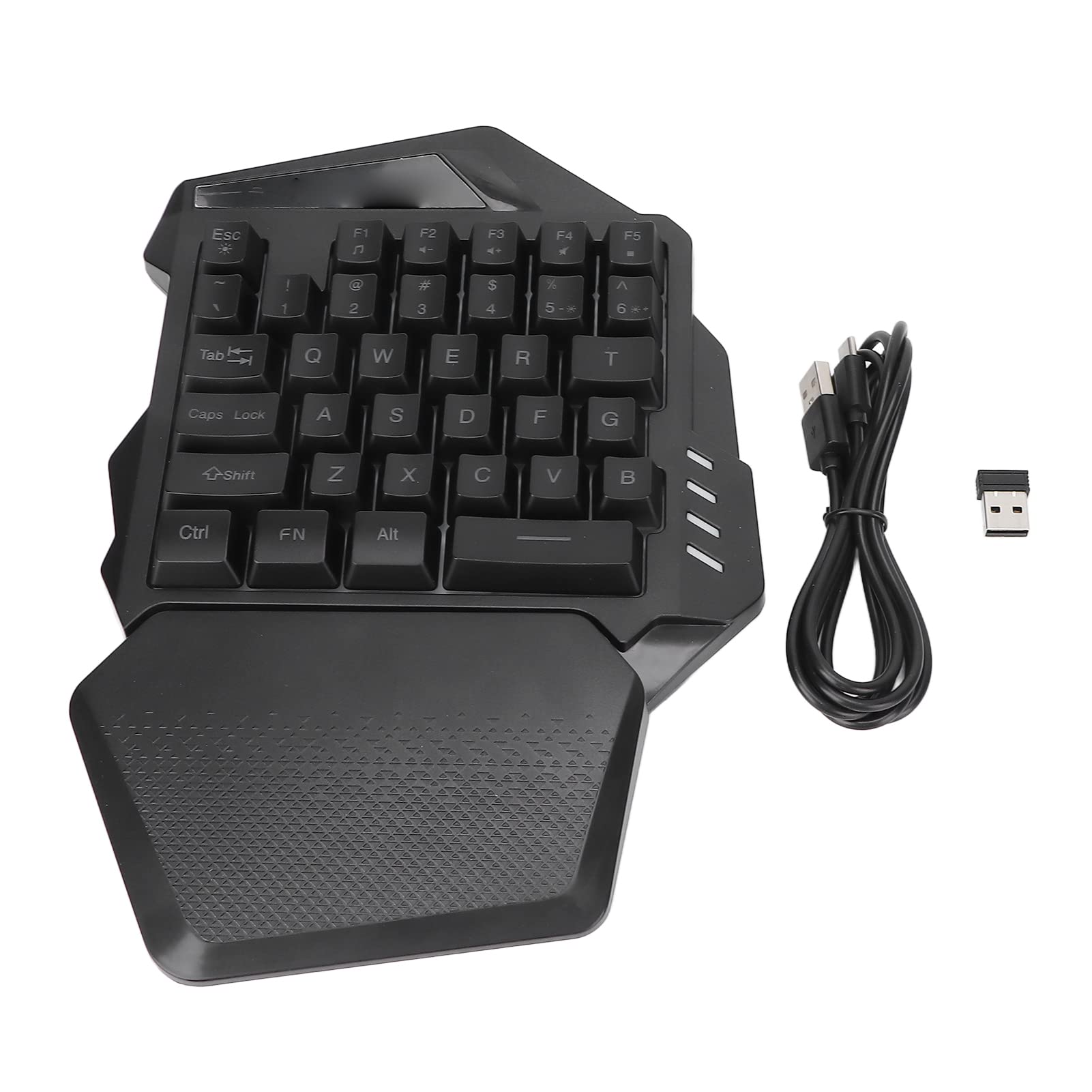 Archuu One-Handed Wireless Gaming Keyboard - 2.4G RGB Backlit 35-Key Mini Keypad, Ergonomic Mechanical Game Controller for PC Gamers | Perfect for MMO, MOBA, FPS Games & Office Work