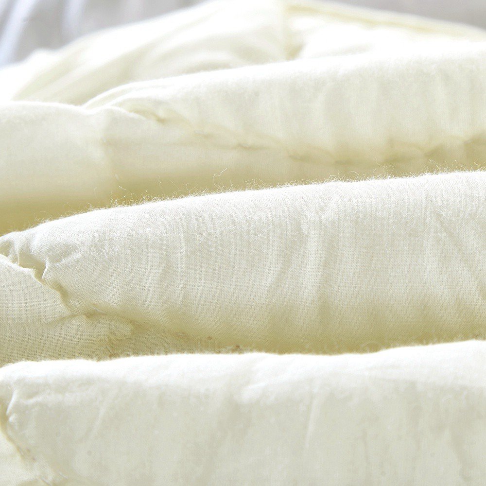 Luxury Pure Cotton Voile Quilt - Queen Size Ivory Calla Angel Dream Waltz Bedding Set for Elegant Bedroom Decor | Soft & Breathable Coverlet for All Seasons