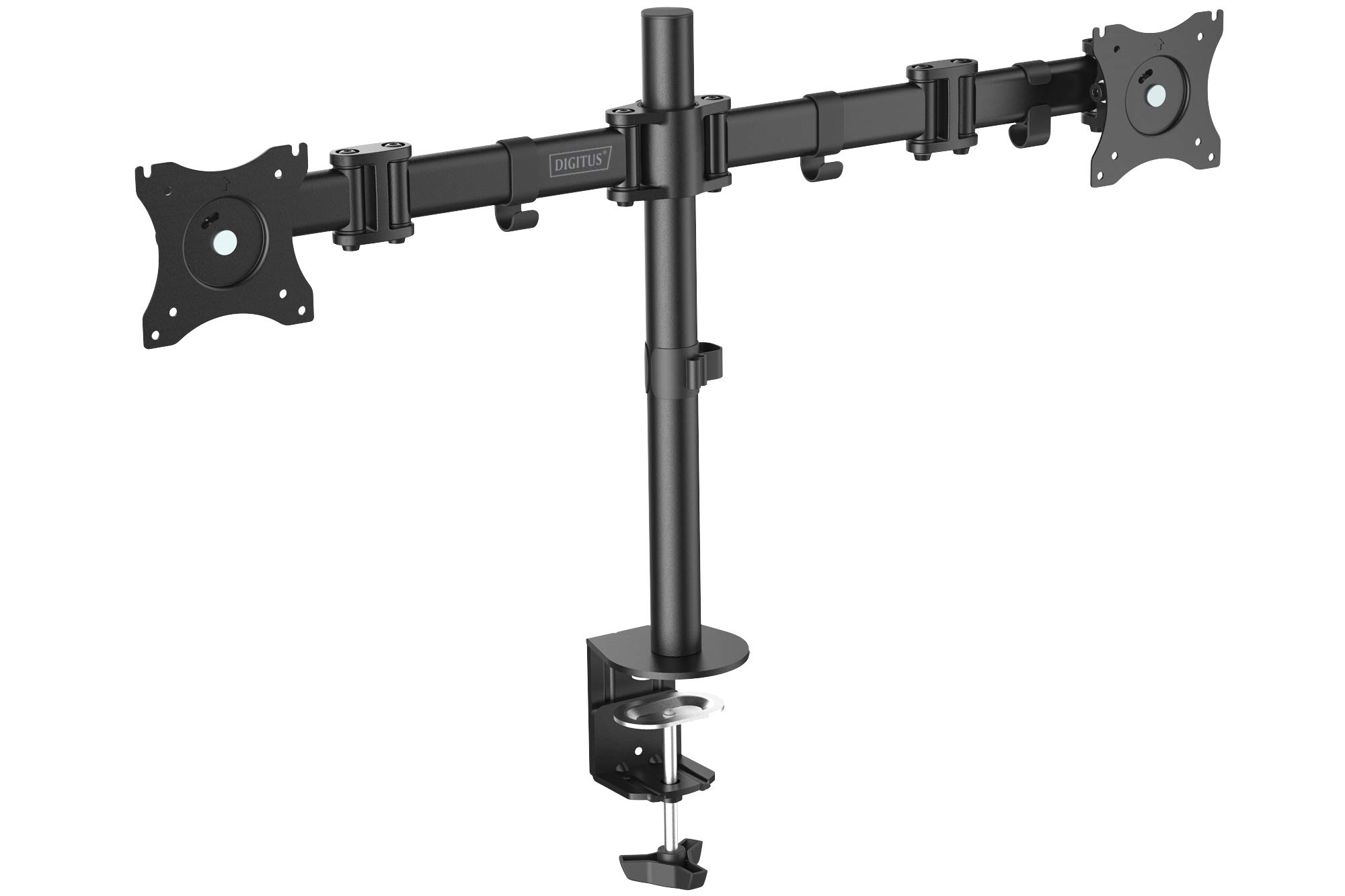 DIGITUS Dual Monitor Stand - Clamp Mount for 27