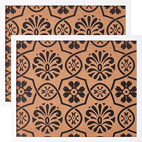 White Frame - Floral Pattern
