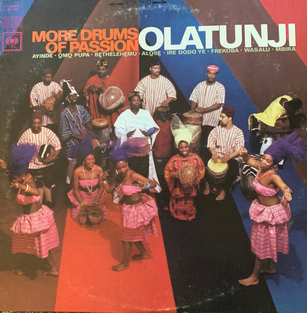 Babatunde Olatunji - More Drums of Passion LP Vinyl Record Album (Reissue, Near Mint/Mint Condition) - Perfect for World Music Collectors & African Drumming Enthusiasts