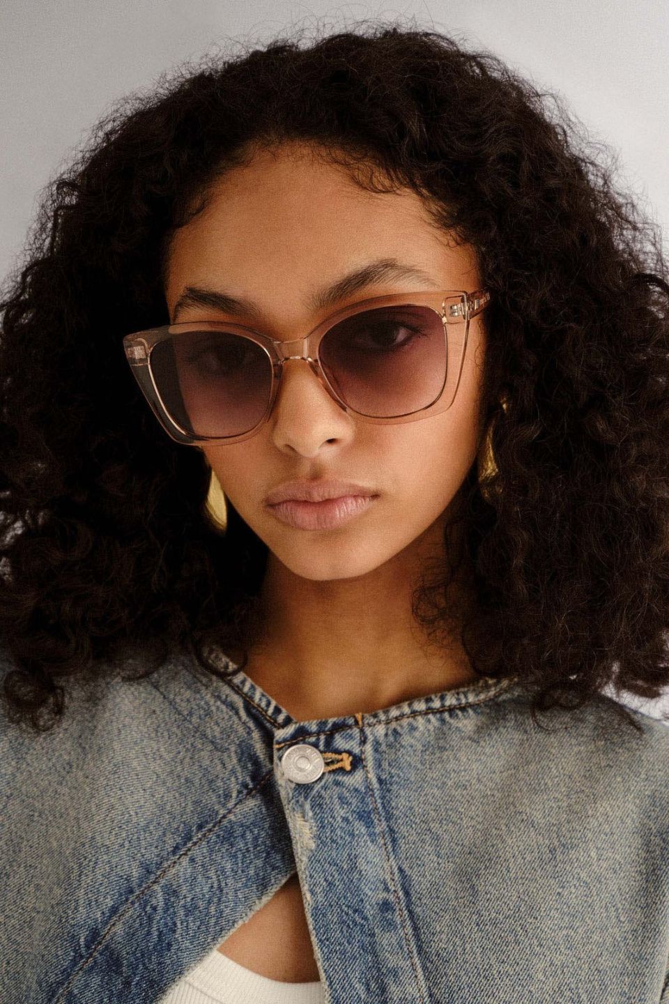 Incantation Sand Clear Round Khaki Lens Sunglasses for Women & Men - Vintage Retro Fashion Shades for Beach, Driving & Outdoor Activities