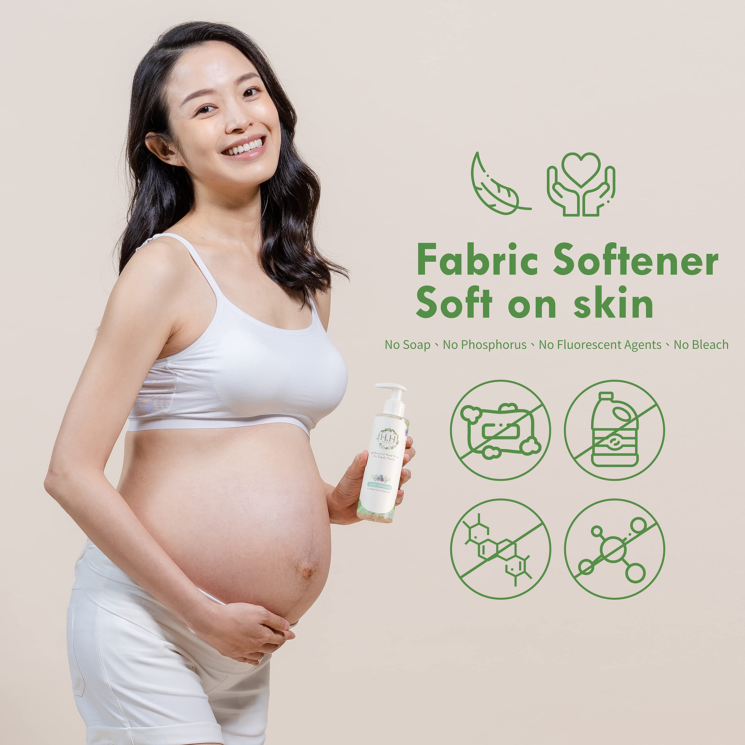 HH Herb&Health Feminine Wash & Panty Stain Remover - Natural Essential Oil Scented Vaginal Cleanser for Women | Gentle Vulva Care & Laundry Detergent | Daily Use for Lingerie, Underwear & Blood Stain Removal | Intimate Hygiene & Feminine Care Solution