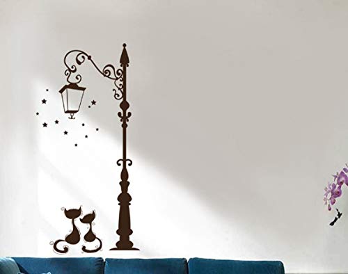 Funny Cat Wall Stickers - Cute Vinyl Decals for Living Room, TV Wall & Kids Bedroom Decor - Playful Home Decor for Cat Lovers & Nursery Design