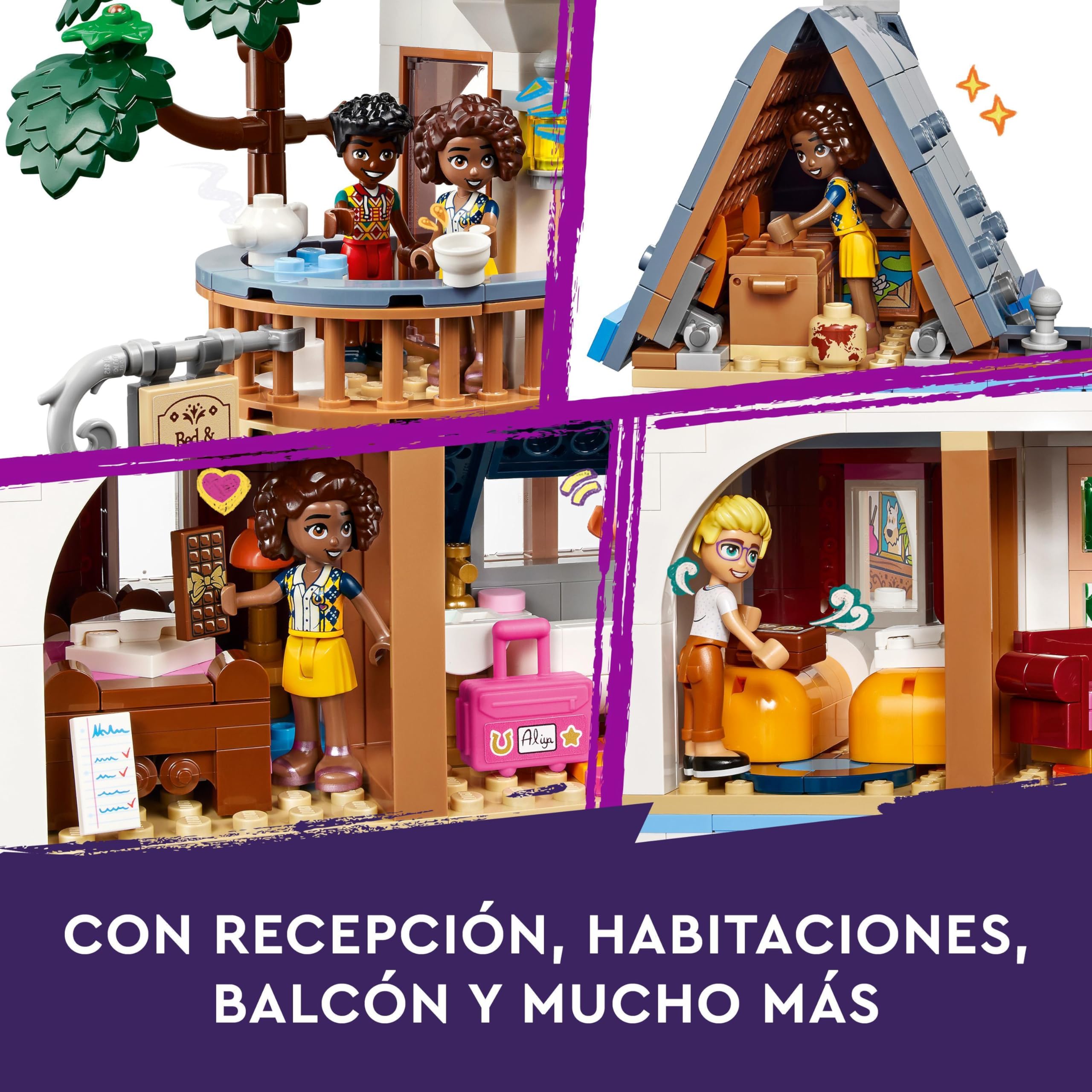 LEGO Friends Heartlake City Hotel Building Set with 4 Mini Dolls, Dog Figure & Accessories - Creative Gift for Girls & Boys Ages 12+ - Perfect for Display, Play & Room Decoration (Model 42638)
