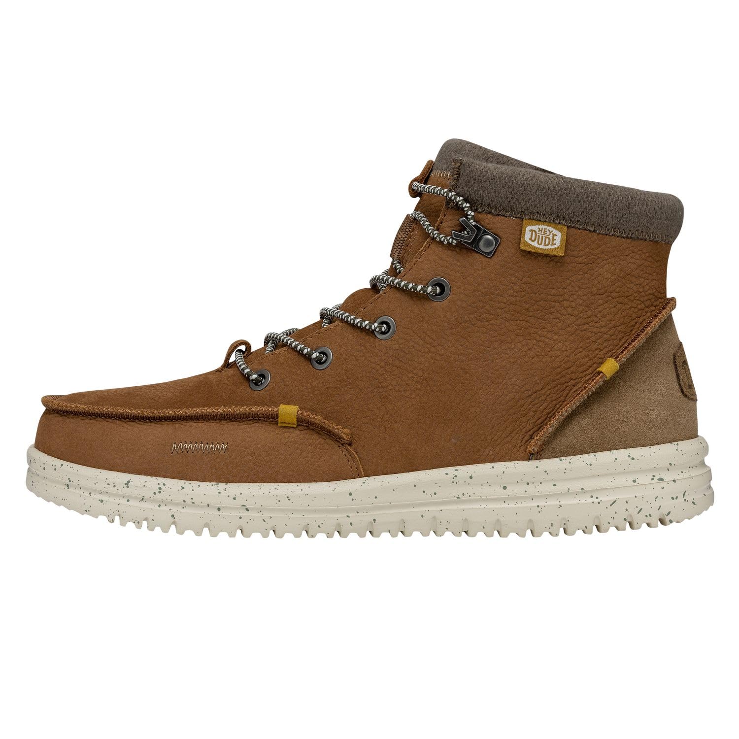 Hey Dude Men's Bradley Lace-Up Boots - Comfortable Lightweight Casual Shoes for Men | Waterproof Hiking & Outdoor Walking Boots in Multiple Colors | Perfect for Work, Travel & Everyday Wear