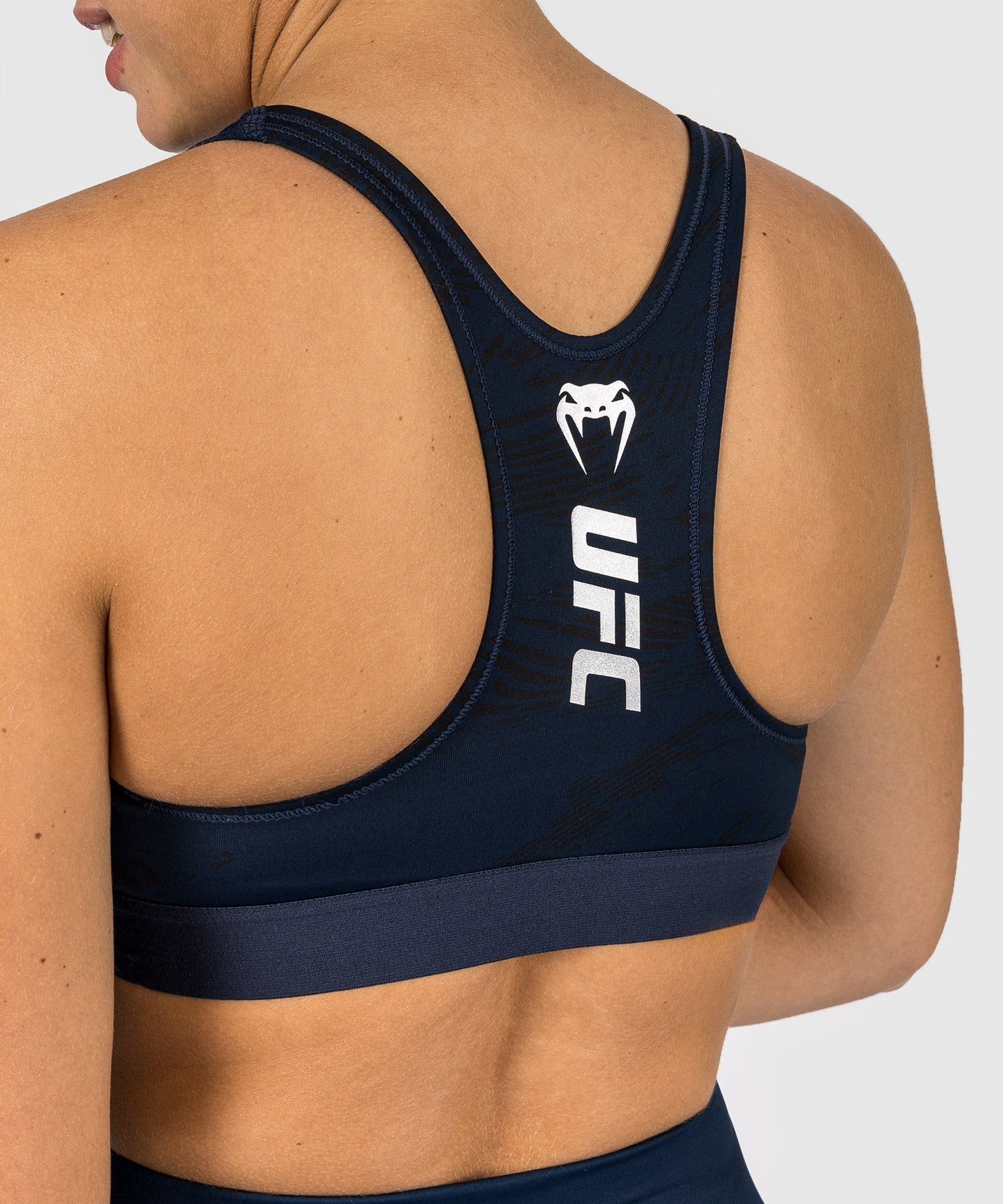 Venum UFC Fusion Fight Week Women's Sports Bra - Breathable Workout Top for MMA, Boxing & Fitness Training - Oceanic Blue
