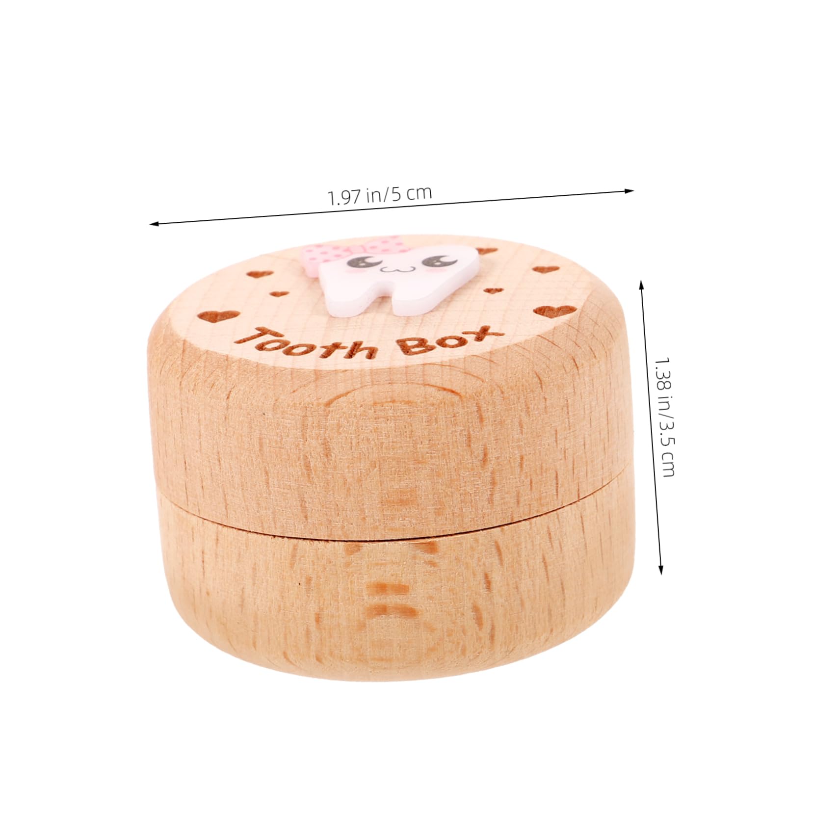 GARVALON Wooden Tooth Storage Box with Box Teeth - Fairy Tooth Holder Kit for Baby Teeth Keepsake, First Tooth Memory Box, Perfect for Kids' Tooth Fairy Gifts and Dental Milestones