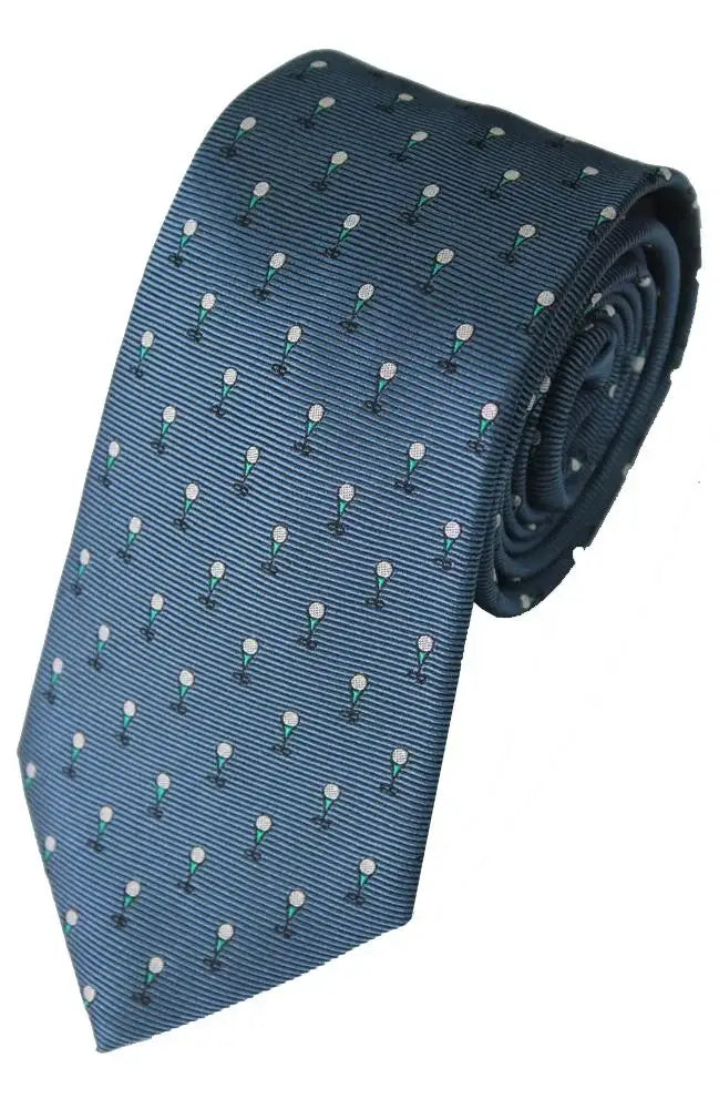 LA Smith Country & Hobby Golf Silk Ties for Men - Premium Handmade Neckties for Business, Weddings & Formal Occasions