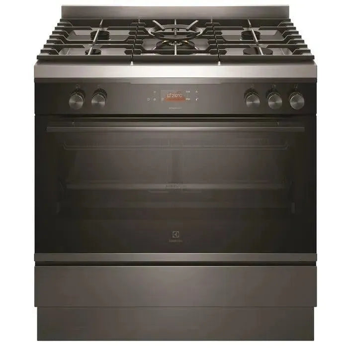 Electrolux 90cm Dual Fuel Upright Stove EFEP916DSE - Professional Gas & Electric Range for Home Kitchen Cooking, Baking & Roasting | Ideal for Large Families & Entertaining Guests