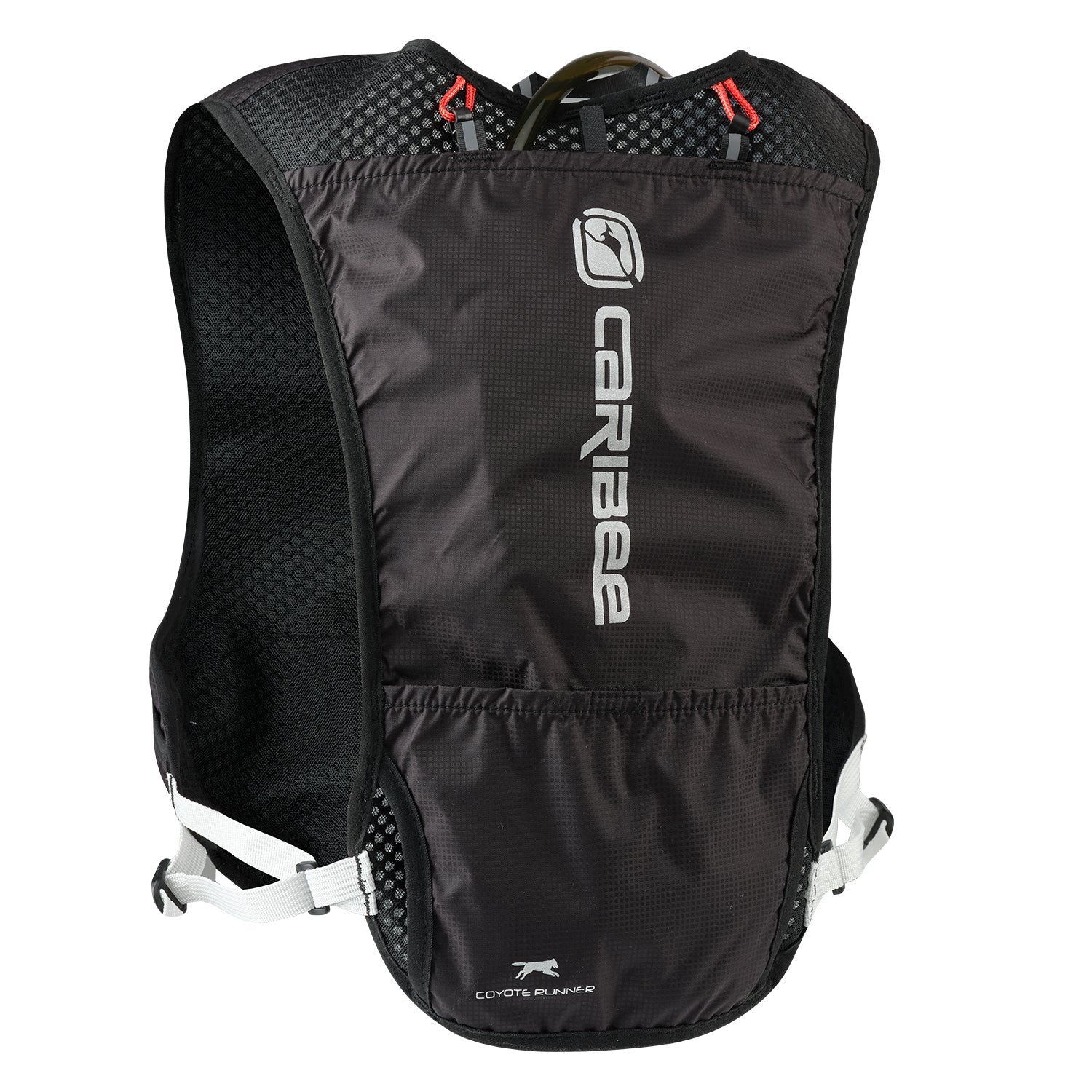 Caribee Coyote Runner 2L Hydration Vest - Lightweight Running Hydration Pack for Trail Runners & Hikers - Perfect for Outdoor Adventures & Marathon Training - Black