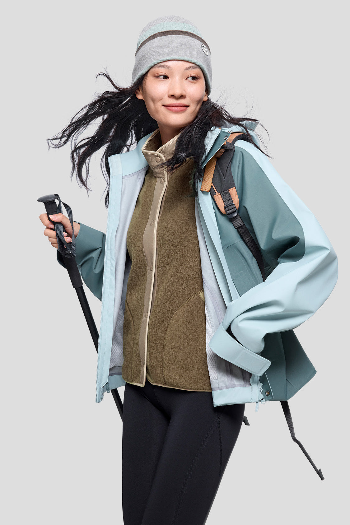 MicroWarm Women's Fleece Jacket - Lightweight Winter Coat, Soft Thermal Outerwear for Hiking, Camping & Outdoor Activities