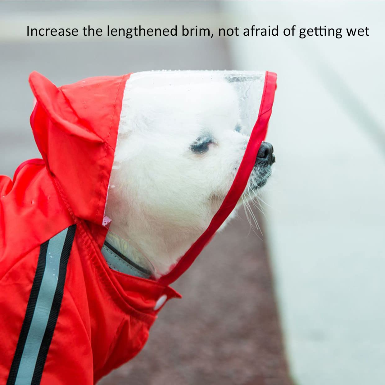 Waterproof Dog Raincoat for Small & Medium Dogs - Cute Cartoon Hooded Poncho for Pets | Outdoor Walking & Rainy Day Protection