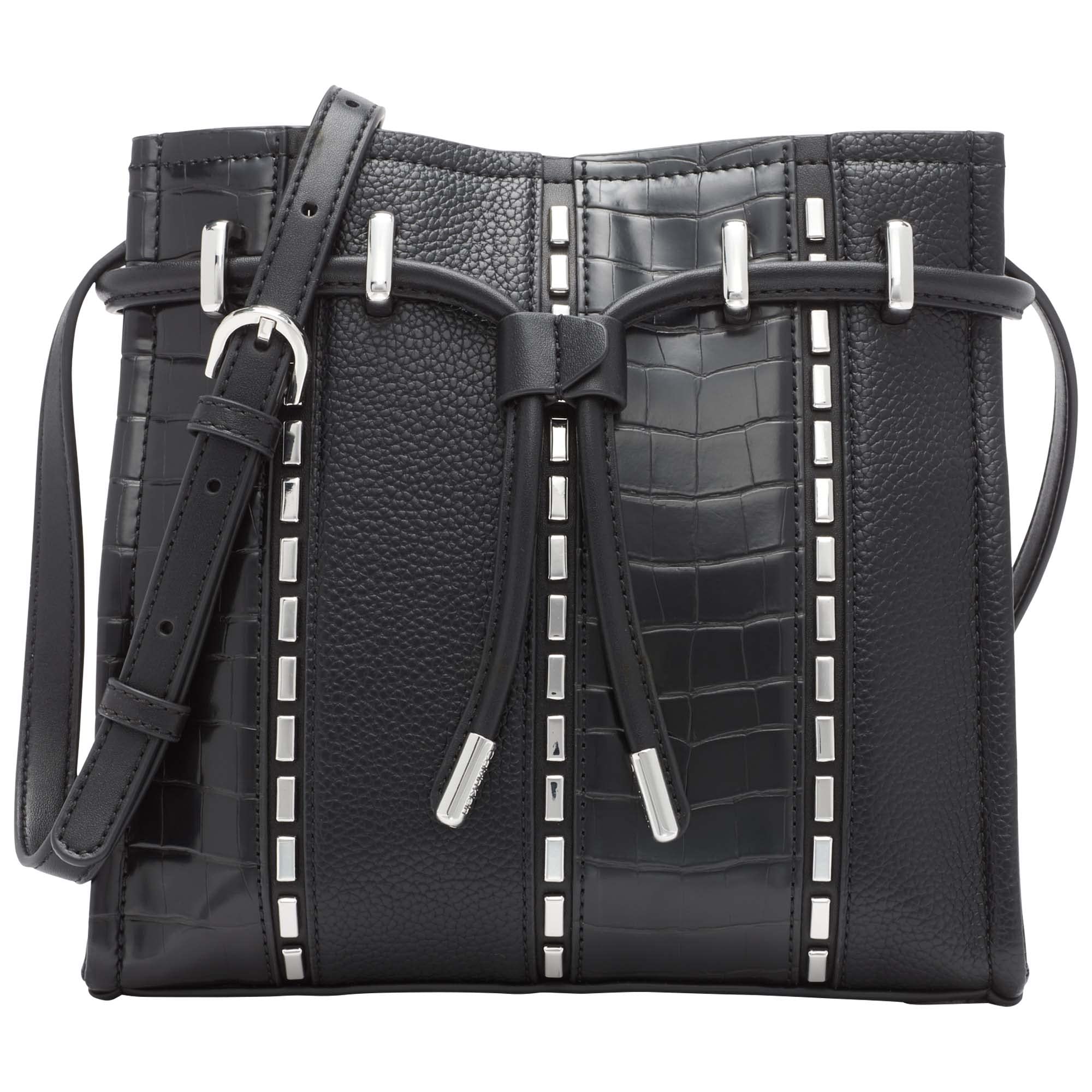 Calvin Klein Fatima Drawstring Bucket Crossbody Bag for Women - Stylish Shoulder Purse with Adjustable Strap, Perfect for Daily Use, Travel & Shopping
