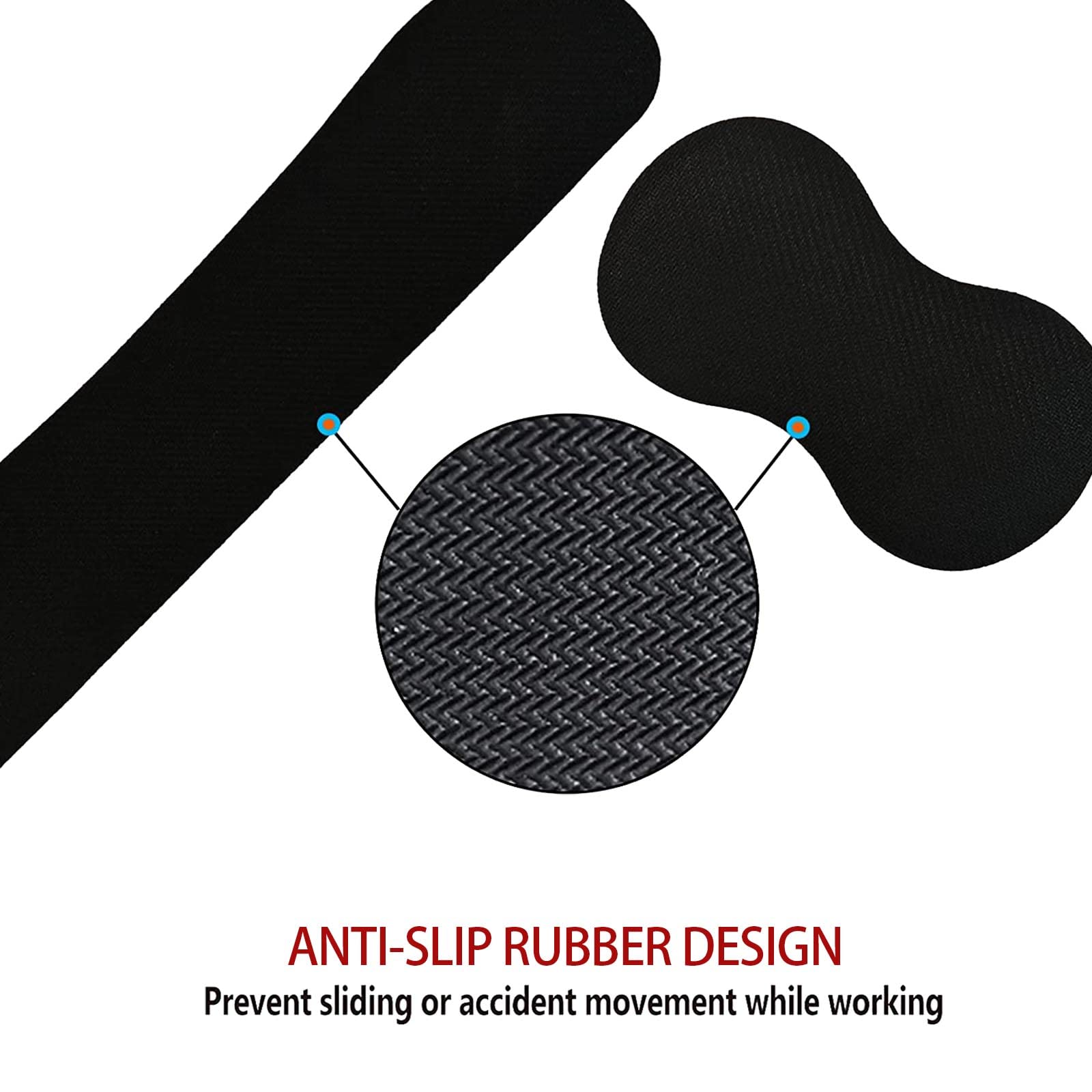 Ergonomic 4-Piece Keyboard & Mouse Wrist Rest Set with Memory Foam Support & Coaster - Pink Glitter Design for Comfortable Computer Use at Home & Office (Philippians 4:13 Inspired) | Perfect for Typing, Gaming & Long Work Sessions