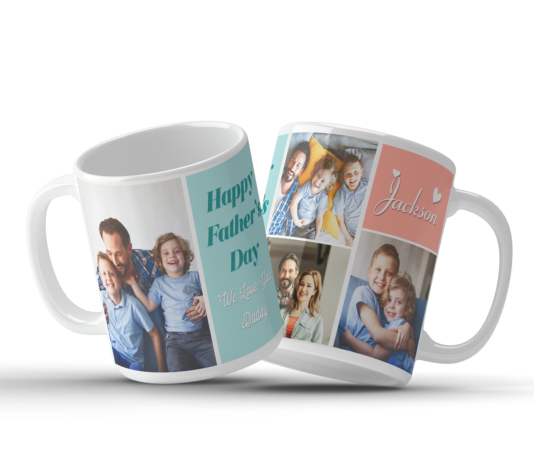 Personalized Name Photo Custom Mug - Customized Coffee Cup with Your Picture & Text - Perfect for Birthday Gifts, Anniversary Presents & Office Souvenirs