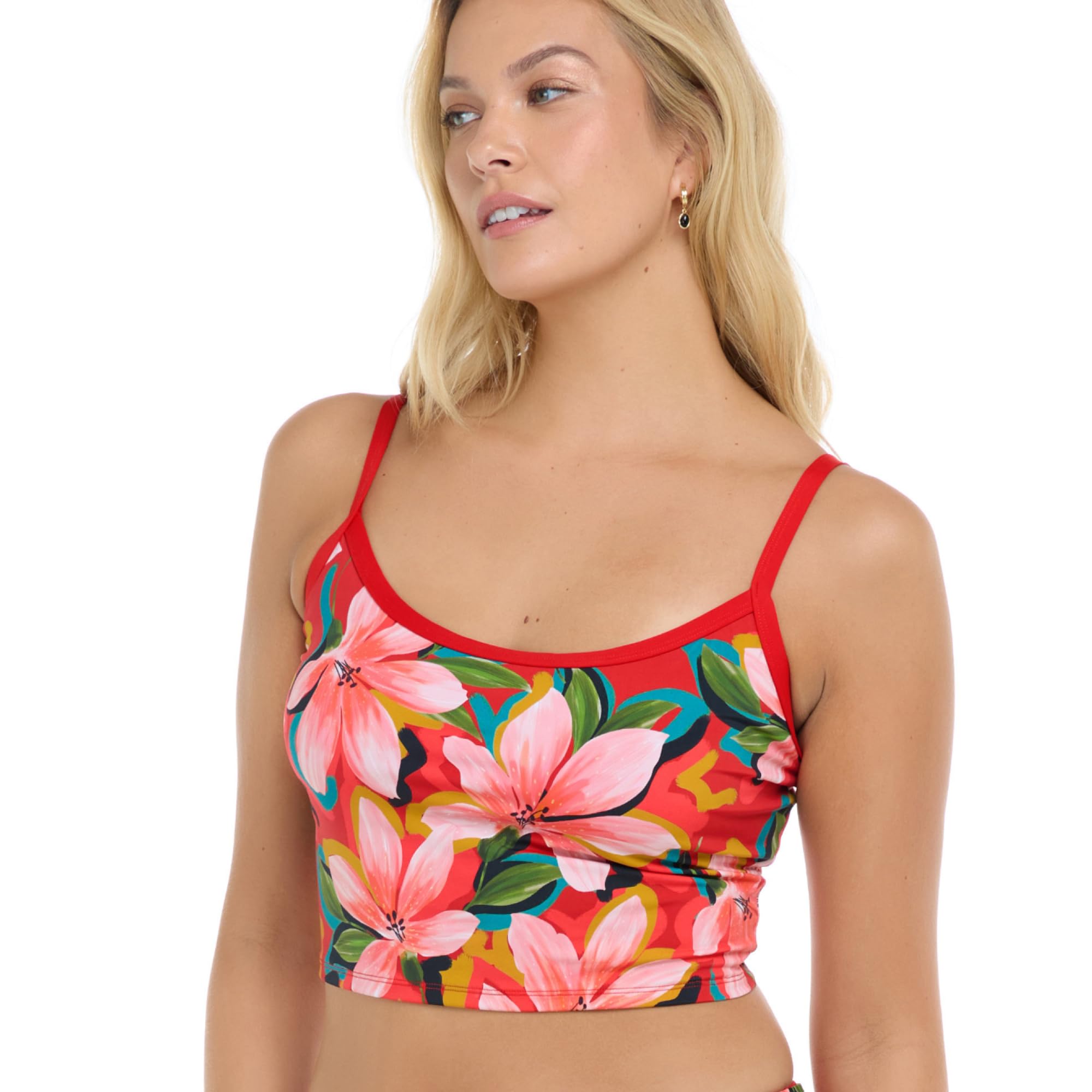 Skye Women's Michelle Crop Bikini Top - Sexy Swimwear for Women, Adjustable Straps & Comfortable Fit - Perfect for Beach, Pool & Summer Vacations