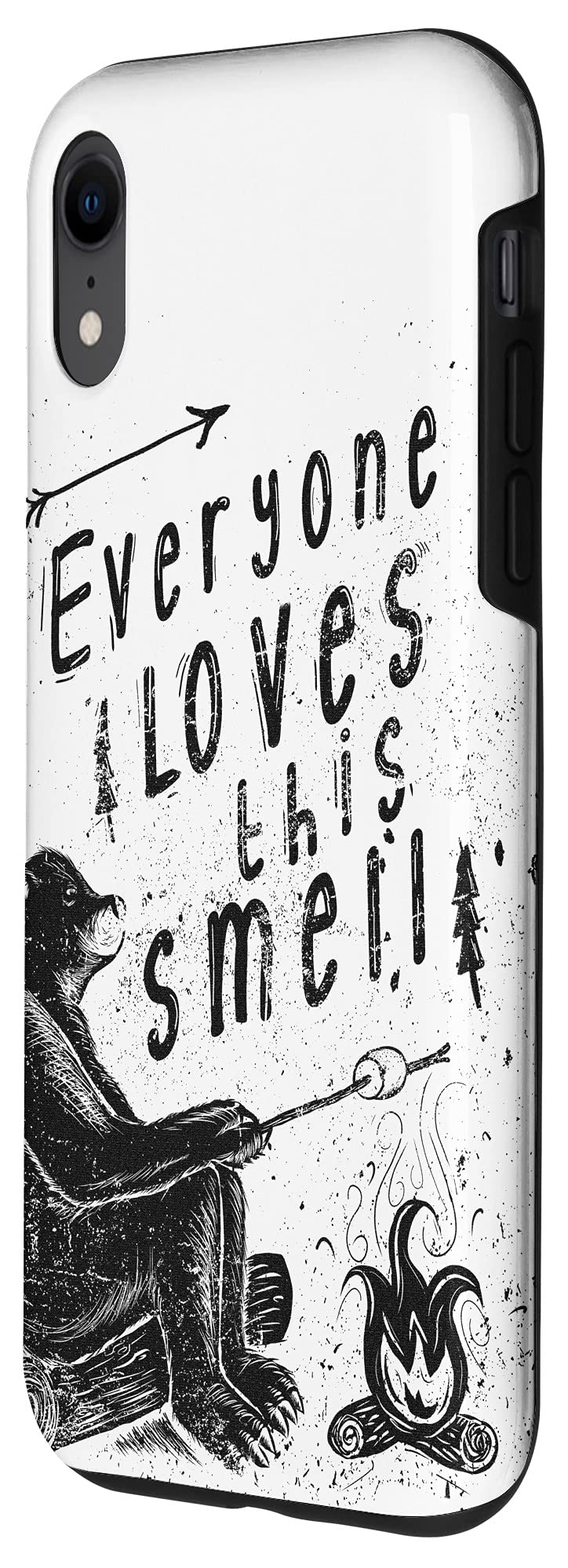 iPhone XR Case - Durable Protective Cover with Bear Grilling Marshmallows Design - Perfect for Outdoor Adventures, Camping & Daily Use