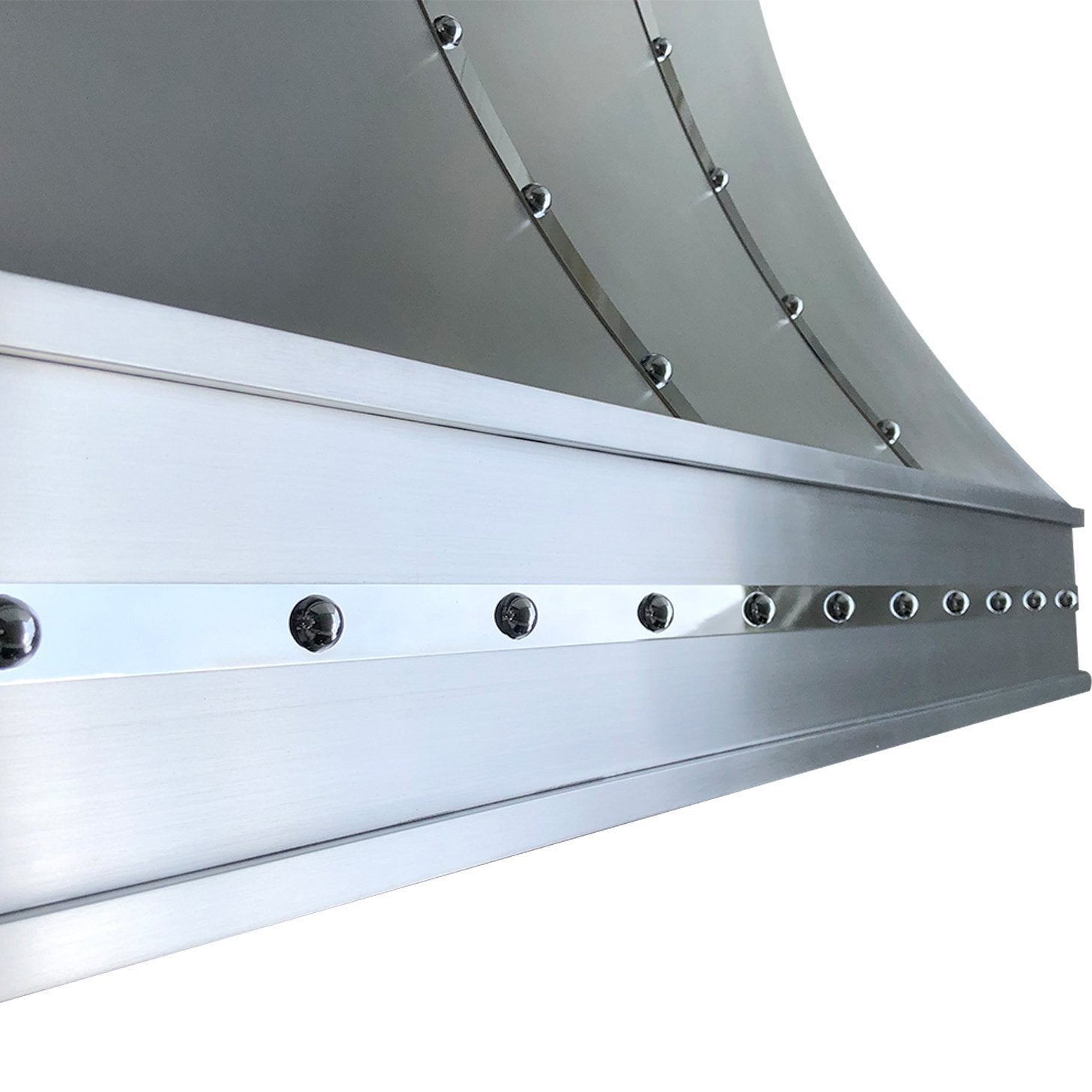 SINDA Brushed Stainless Steel Curved Range Hood SRH3 C 2STRM - Modern Kitchen Ventilation for Home Cooking & Smoke Removal