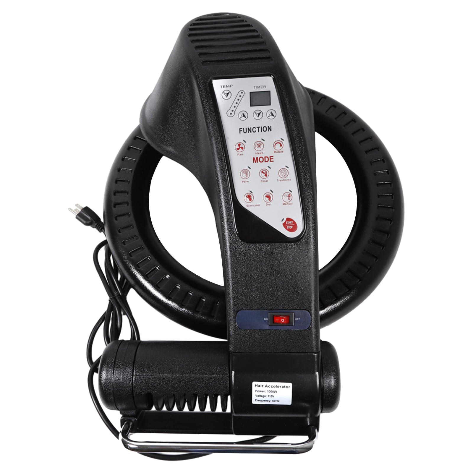 3 in 1 Freestanding Hair Dryer with Adjustable Height & Temperature - 360° Rotating Hooded Hair Dryer for Hair Care, Perms & Treatment (1000 Watts) | Perfect for Salon, Home Use & Professional Styling