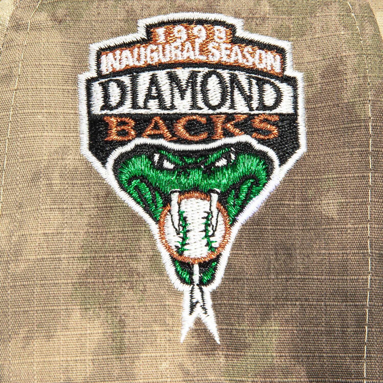 New Era 59Fifty Arizona Diamondbacks Camo Baseball Cap with Inaugural Patch - Water Color Camouflage, Purple - Perfect for MLB Games, Sports Events & Streetwear Fashion
