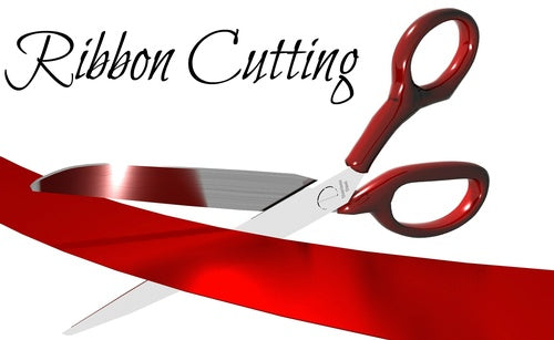 Grand Opening Ceremonial Scissors - Large Size with Free Ribbon for Rent - Perfect for Store Openings, Ribbon Cutting Events & Grand Ceremonies
