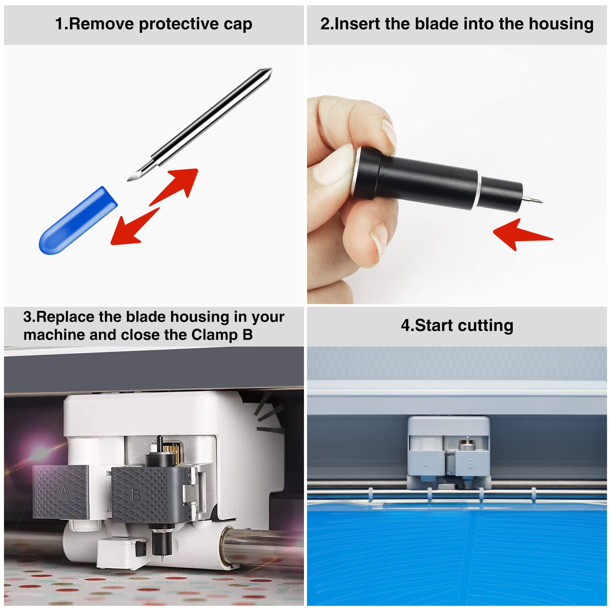 Maker & Cricut Replacement Blades (2-Pack) - for Crafting & DIY Projects