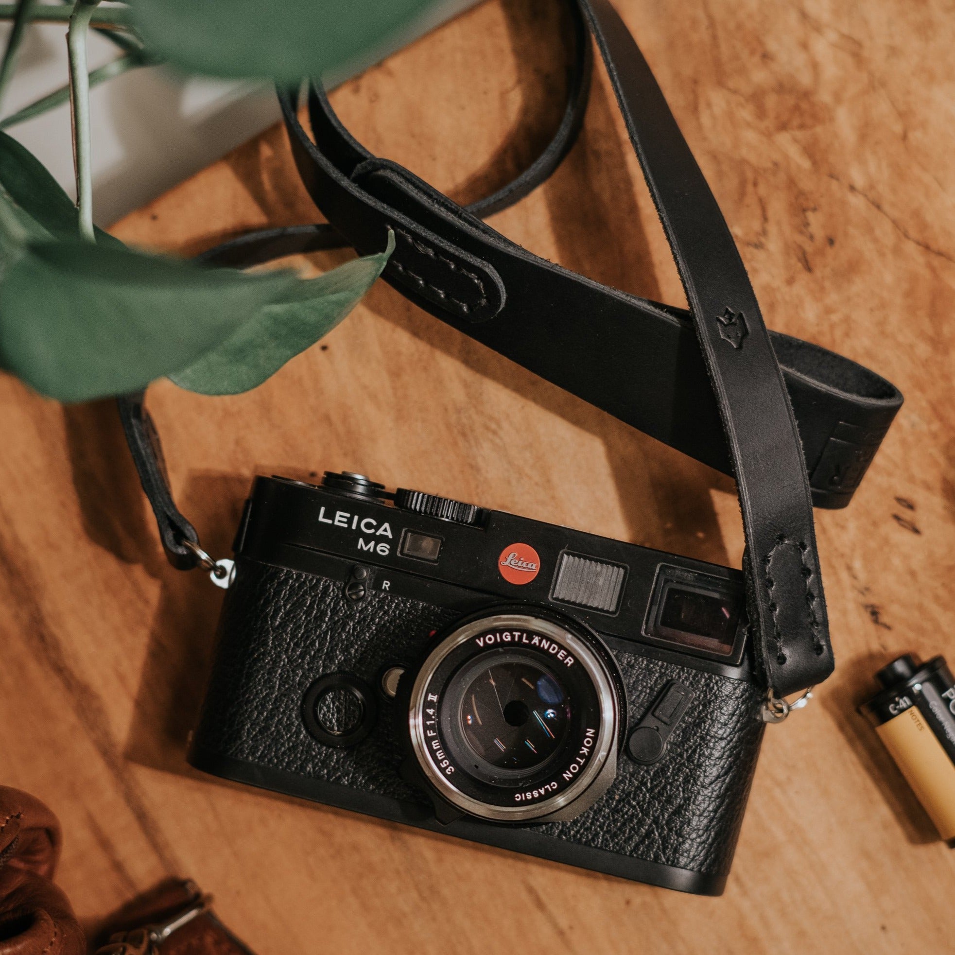 Clever Supply Traditional Camera Strap with Split Ring - 36 Inch Adjustable Neck Strap for DSLR & Mirrorless Cameras - Durable Black Nylon Strap for Photographers, Travel & Everyday Use