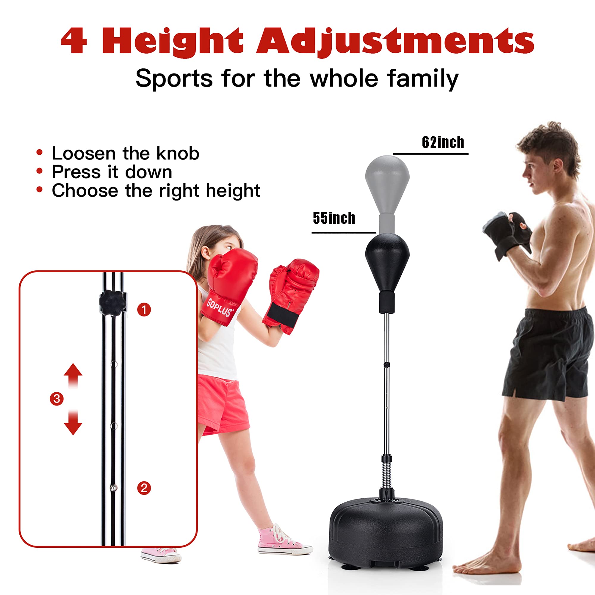 DORTALA Freestanding Punching Bag - 55