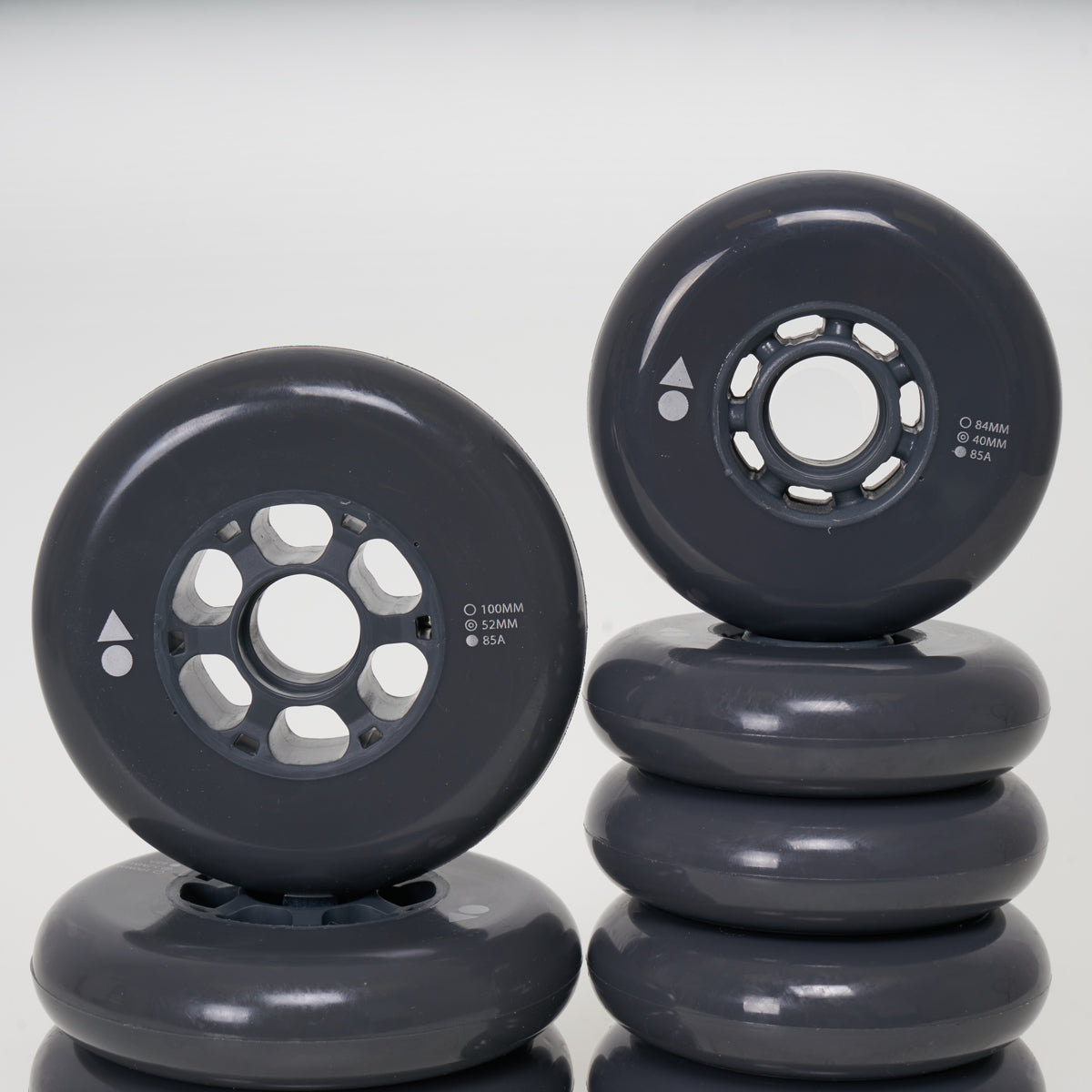 Wizard ADV100/84 Wheels - 10-Piece Set for Skateboards, Longboards & Roller Skates - High-Performance Urethane Wheels for Smooth Riding & Durability