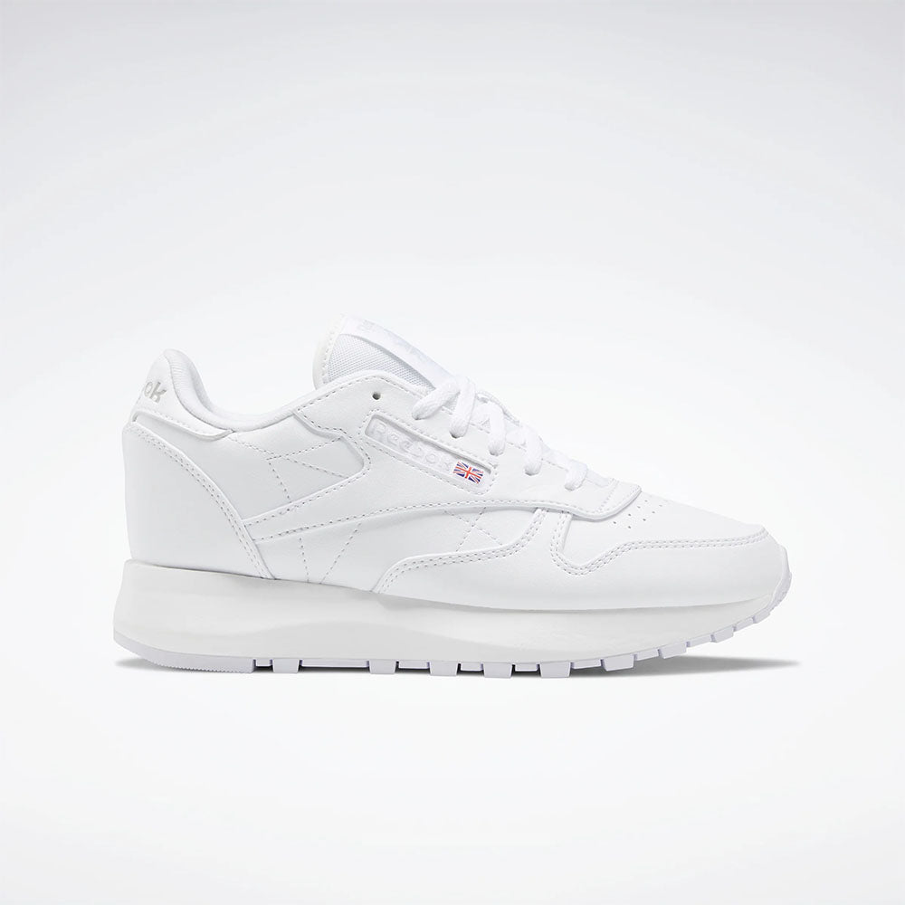 Reebok Women's Classic SP Vegan Sneakers - Comfortable & Stylish White Leather Athletic Shoes for Running, Gym Workouts & Casual Wear