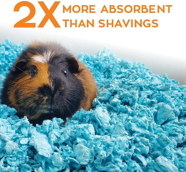 CareFresh Blue Small Animal Bedding - Ultra Absorbent & Odor Control for Hamsters, Rabbits, Guinea Pigs - Perfect for Cages, Hutches & Pet Habitats