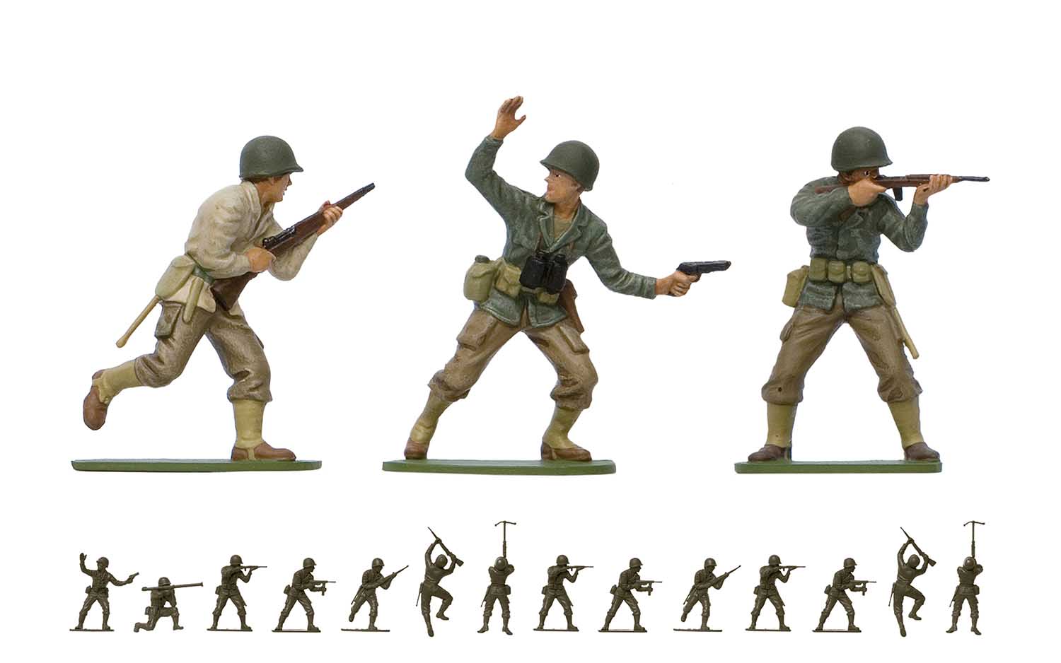 Airfix A02703V 1/32 Scale WWII U.S. Infantry Plastic Model Kit - Highly Detailed Military Figure for Collectors & History Enthusiasts | Perfect for Dioramas, Wargaming & Historical Displays