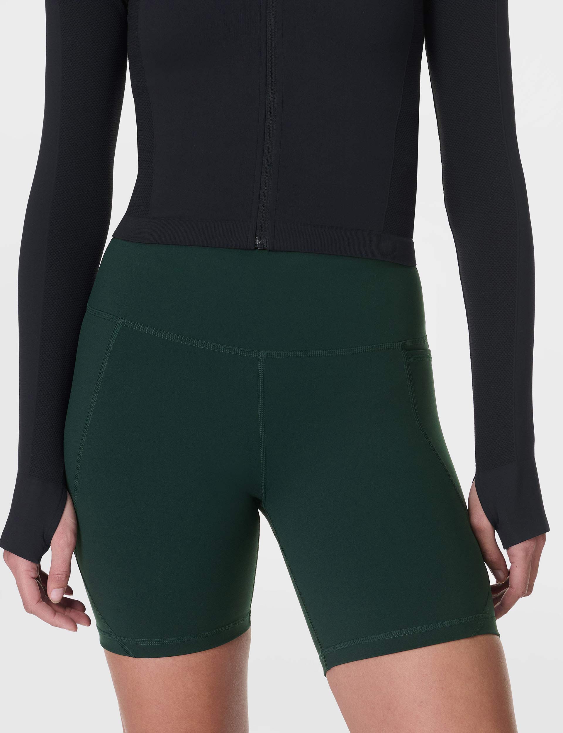 **Power 6 Cycling Shorts for Men & Women - Breathable, Quick-Dry Cedar Green Bike Shorts - Perfect for Road Biking, Mountain Biking & Indoor Cycling**