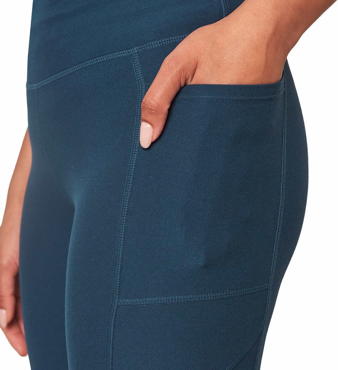 Mondetta Women's Midweight High Waisted Bike Shorts - Comfortable Workout & Yoga Leggings for Cycling, Running, Gym & Lounge Wear