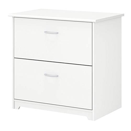 Scranton & Co White Cabot 2-Drawer File Cabinet - Home Office Storage Solution for Documents & Supplies