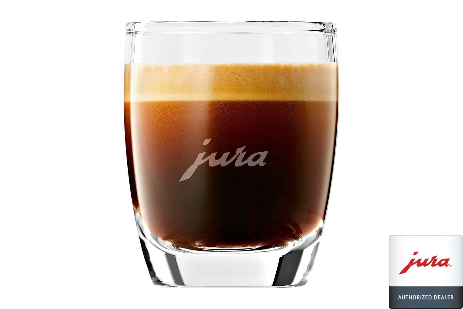 Premium Jura Espresso Glass Gift Box Set of 2 - Elegant Coffee Cups for Espresso & Cappuccino - Perfect for Home, Office & Gifting