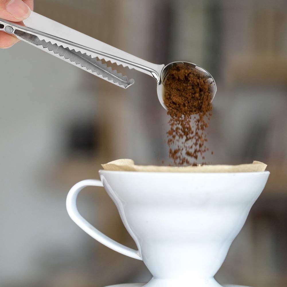 Heat-Resistant Coffee Spoon Clip - Measuring Spoon for Home & Cafe Use