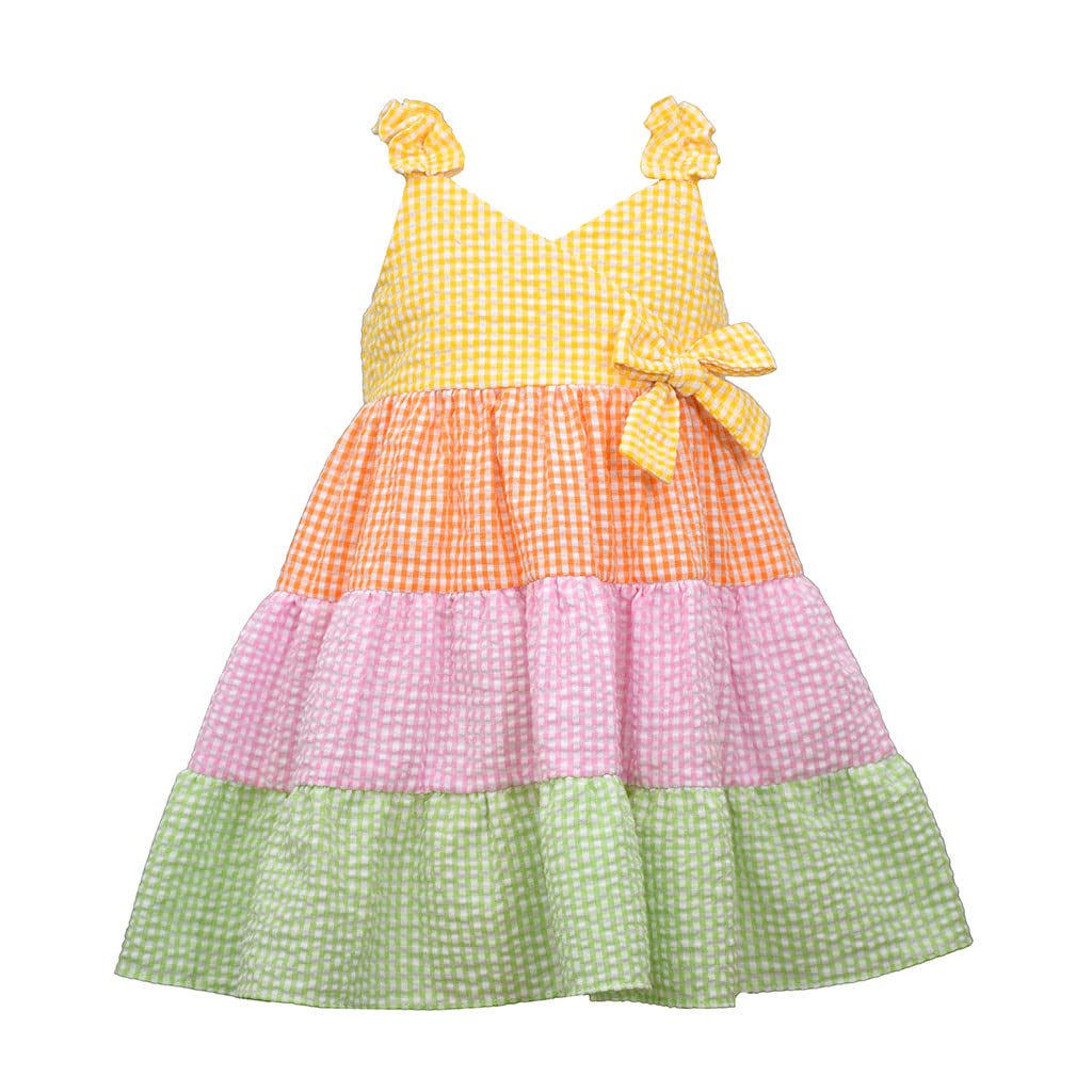 Bonnie Jean Girls' Sundress - Seersucker Summer Dress for Baby, Toddler & Big Girls | Perfect for Beach, Birthday Parties & Family Outings